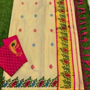 Kerala Special Golden Tissue Set Saree